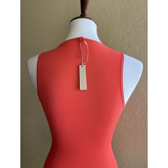 Skims Poppy Jelly Sheer Crew Neck Bodysuit Sleeveless Bodysuit Size M - Picture 5 of 10